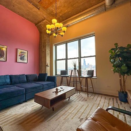 Modern 2Br Loft With Amazing City Skyline View And Optional Parking For 8 Guests Near Mccormick Place And Soldier Field 芝加哥 外观 照片