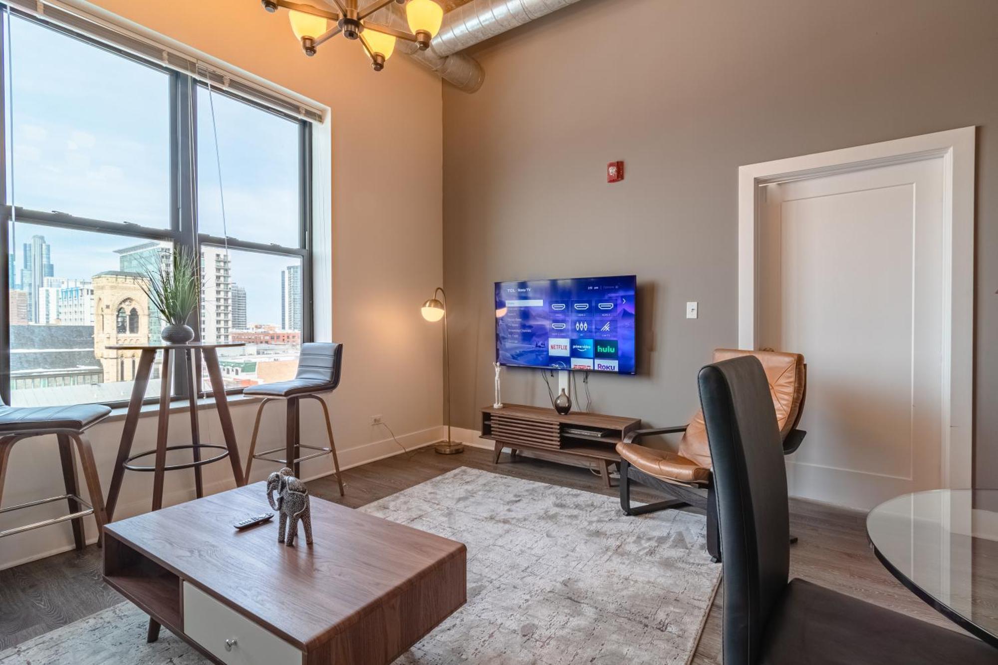 Modern 2Br Loft With Amazing City Skyline View And Optional Parking For 8 Guests Near Mccormick Place And Soldier Field 芝加哥 外观 照片