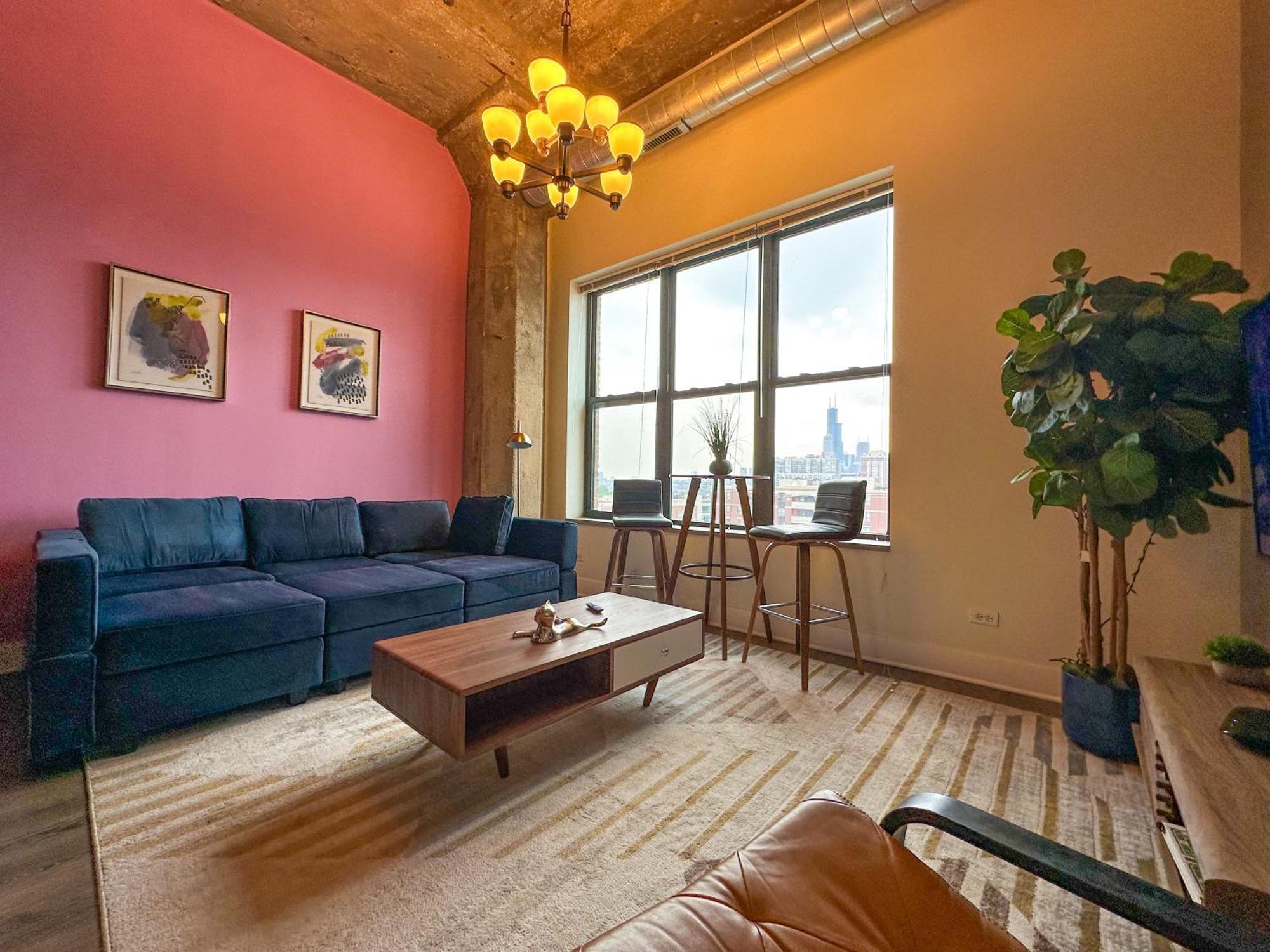 Modern 2Br Loft With Amazing City Skyline View And Optional Parking For 8 Guests Near Mccormick Place And Soldier Field 芝加哥 外观 照片