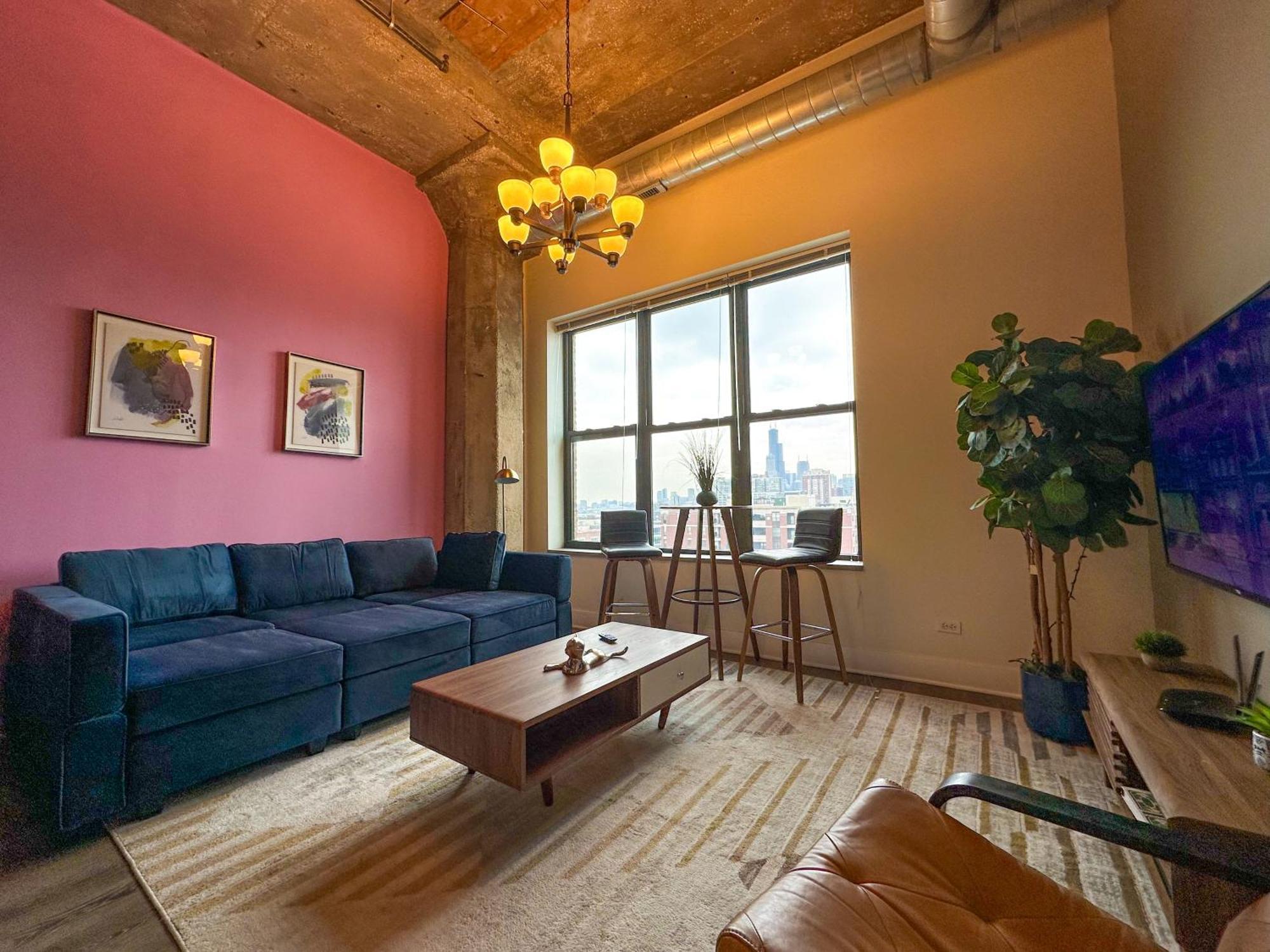 Modern 2Br Loft With Amazing City Skyline View And Optional Parking For 8 Guests Near Mccormick Place And Soldier Field 芝加哥 外观 照片